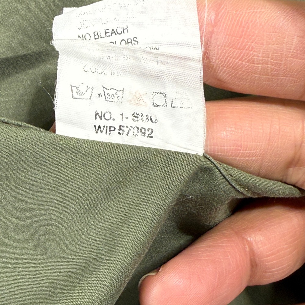Woolrich Teton Utility Shirt Mens‎ Large Dill Green Short Sleeve 6210MW - Picture 9 of 10